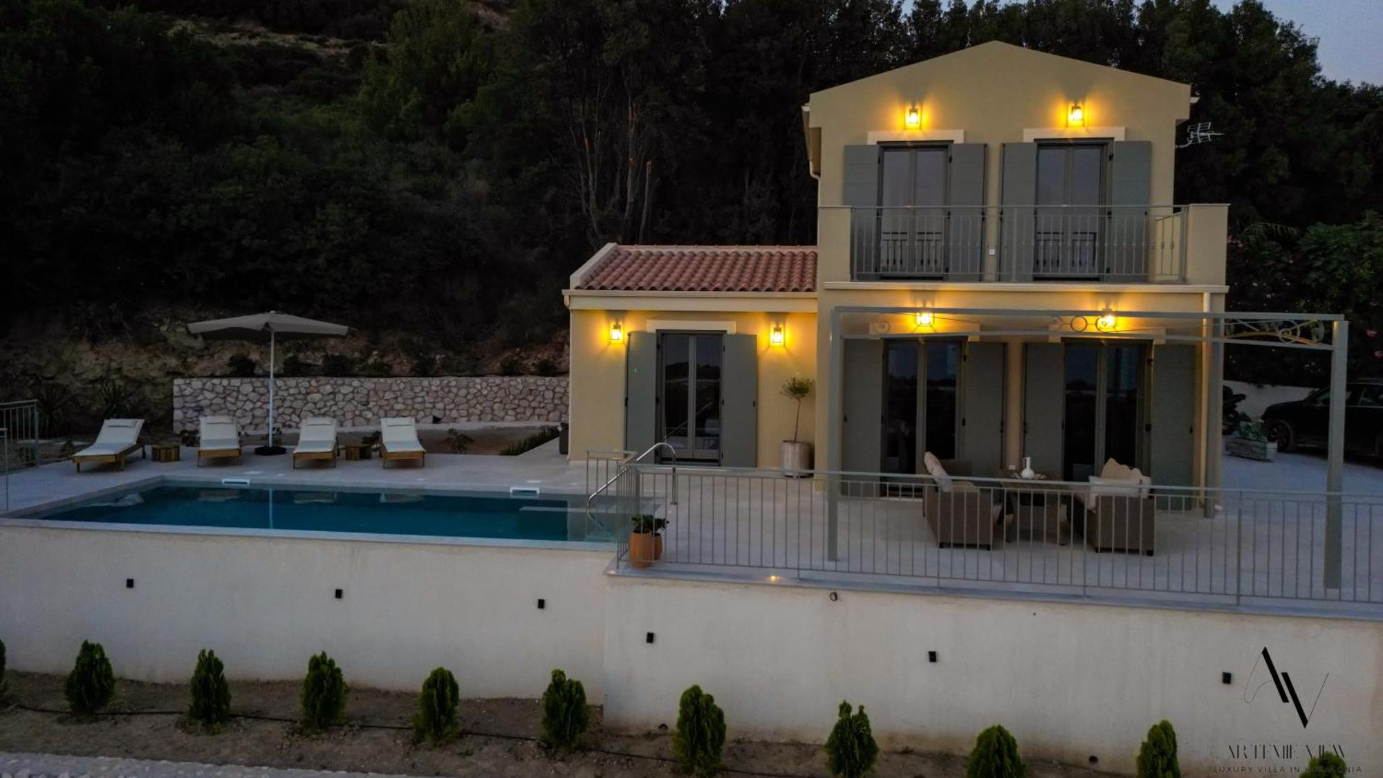 Luxury Artemis Pool, Jacuzzi, Peace & Perfect Sunsets In Kefalonia * Svoronata