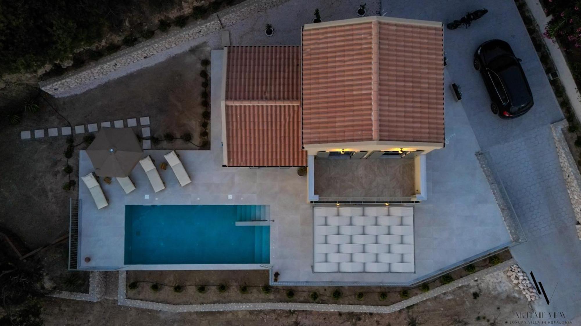 Luxury Artemis Pool, Jacuzzi, Peace & Perfect Sunsets In Kefalonia Svoronata