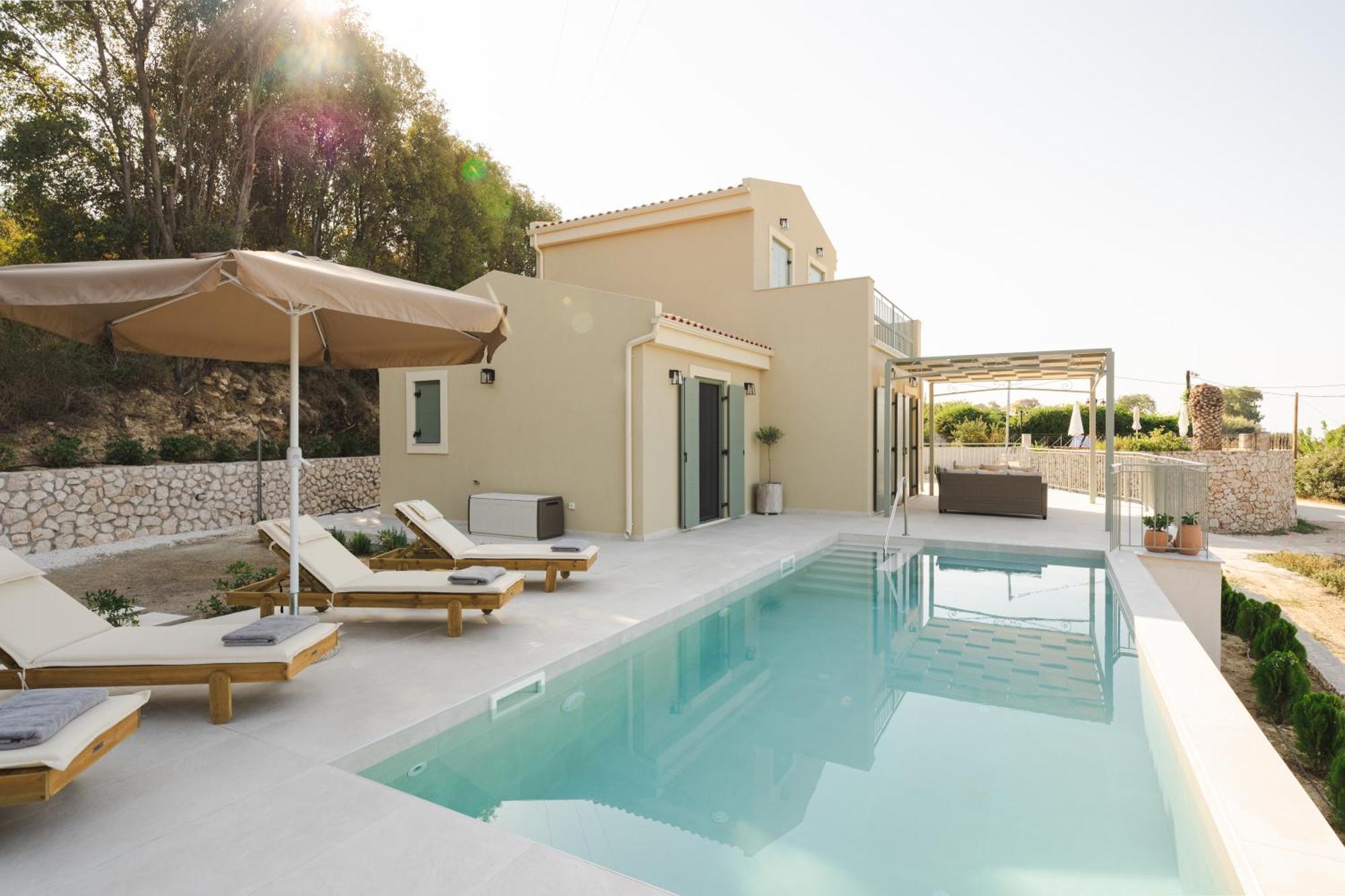 Villa Luxury Artemis Pool, Jacuzzi, Peace & Perfect Sunsets In Kefalonia