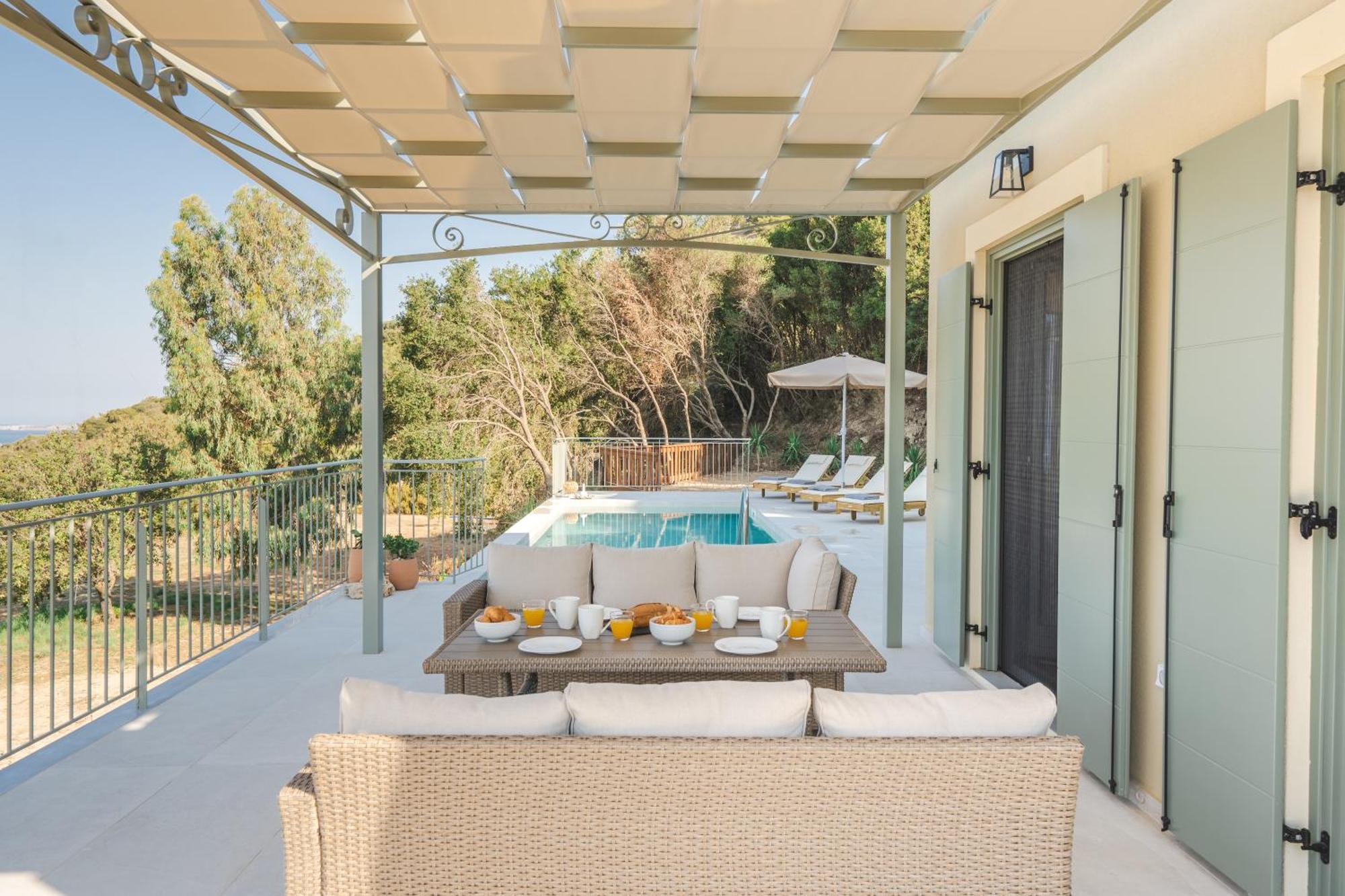 Luxury Artemis Pool, Jacuzzi, Peace & Perfect Sunsets In Kefalonia Villa