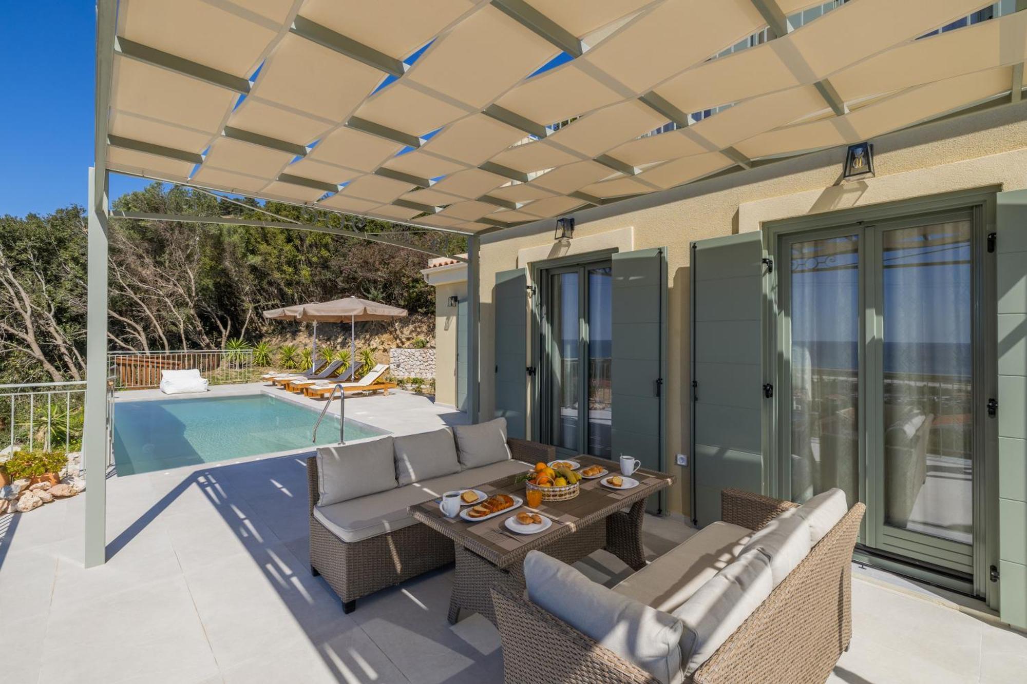 Luxury Artemis Pool, Jacuzzi, Peace & Perfect Sunsets In Kefalonia *